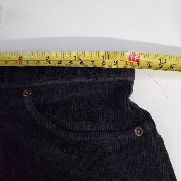 Hue XS stretchy Black corduroy pants - Picture 8 of 11